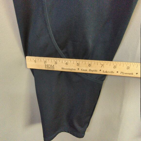 J Jill Fit Performance Leggings Womens Plus 2X Blue 7/8 Curved Seam - Picture 8 of 9